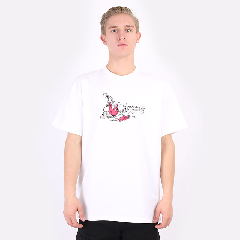 мужская белая футболка Carhartt WIP S/S Kogancult Wizard T-Shirt I029632-white - цена, описание, фото 3